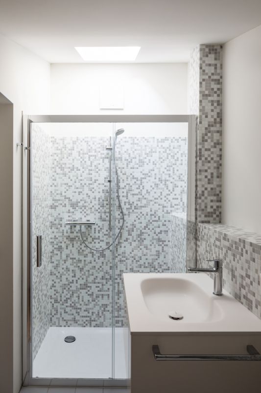 Stylish Shower with Accent Tile